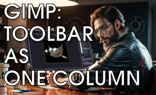 GIMP: Single column toolbar